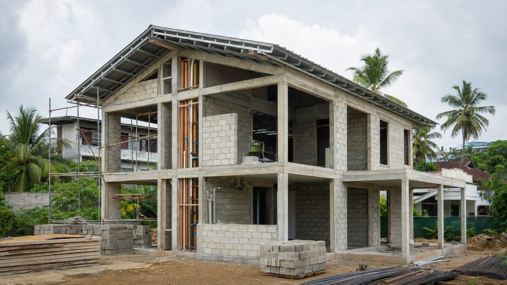 Efficient structural grid and column layout for building