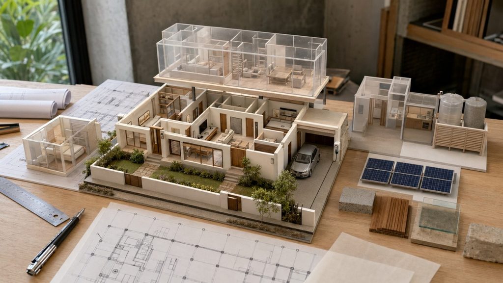 Reviewing a house concept against a construction budget