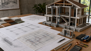 Structural and MEP drawings for a Sri Lankan house under review