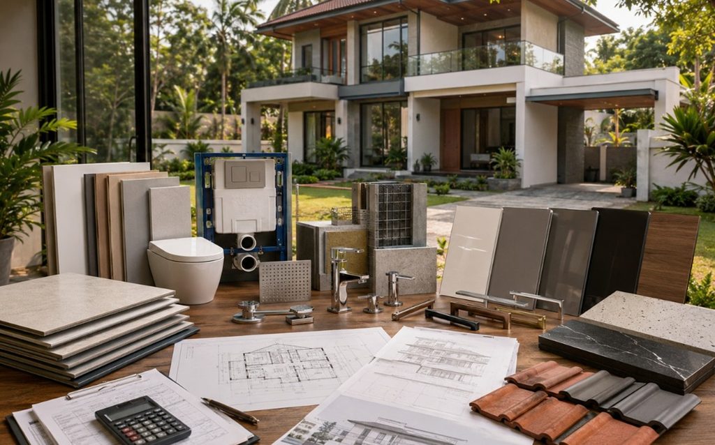 Aluminium and uPVC window and door options for a Sri Lankan house